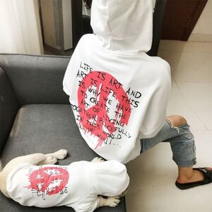 Pet lover hoodies red black and white